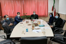 جلسه مدیر مرکز مشاوره با سرپرست و معاونین موسسه آموزش عالی جهاد دانشگاهی گیلان