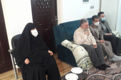 دیدار و تکریم با خانواده شهیدمدافع حرم شهید سید اسماعیل سیرت نیا