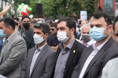 حضور جهادگران سازمان جهاد دانشگاهی گیلان در راهپیمایی روز جهانی قدس