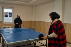 "برگزاری مسابقات تنیس روی میز و دارت برای خواهران دانشجو به مناسبت ۱۶ آذر"