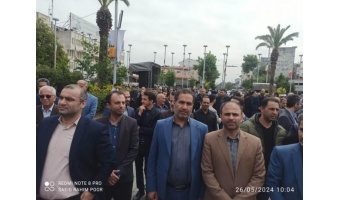 حضور جهادگران سازمان جهاد دانشگاهی گیلان در مراسم نکوداشت شهادت حضرت آیت الله رئیسی وهیات همراه