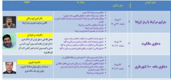 برگزاری سه کارگاه مرکز نوآوری و آموزش پژوهشگاه قوه قضائیه
